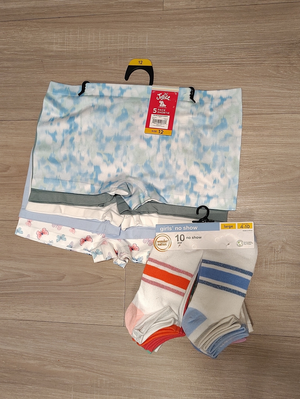 Justice Shorty 5pk And 10 PK Sock Bundle